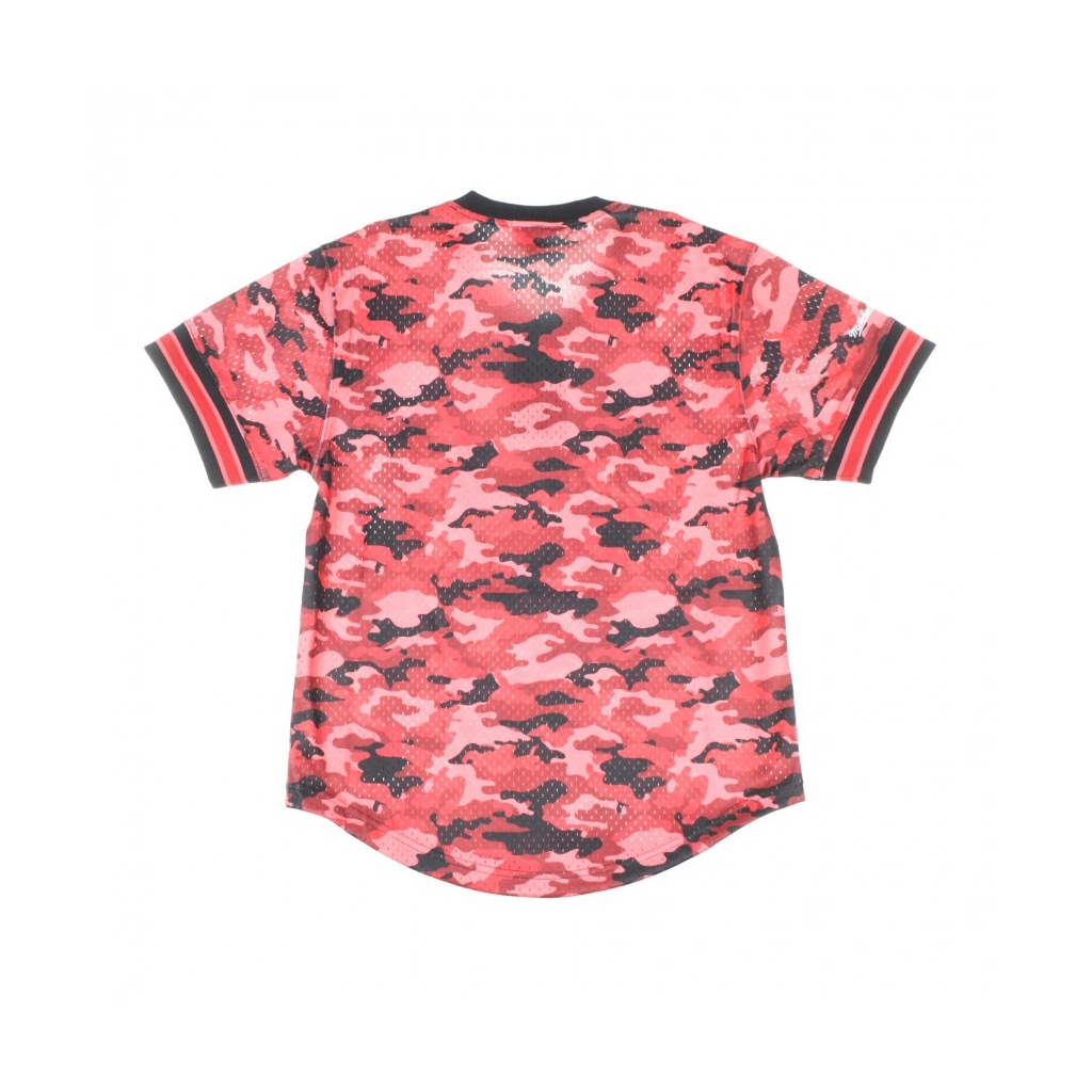 CASACCA NBA CAMO MESH V-NECK TEAM COLOUR CHIBUL CAMO RED