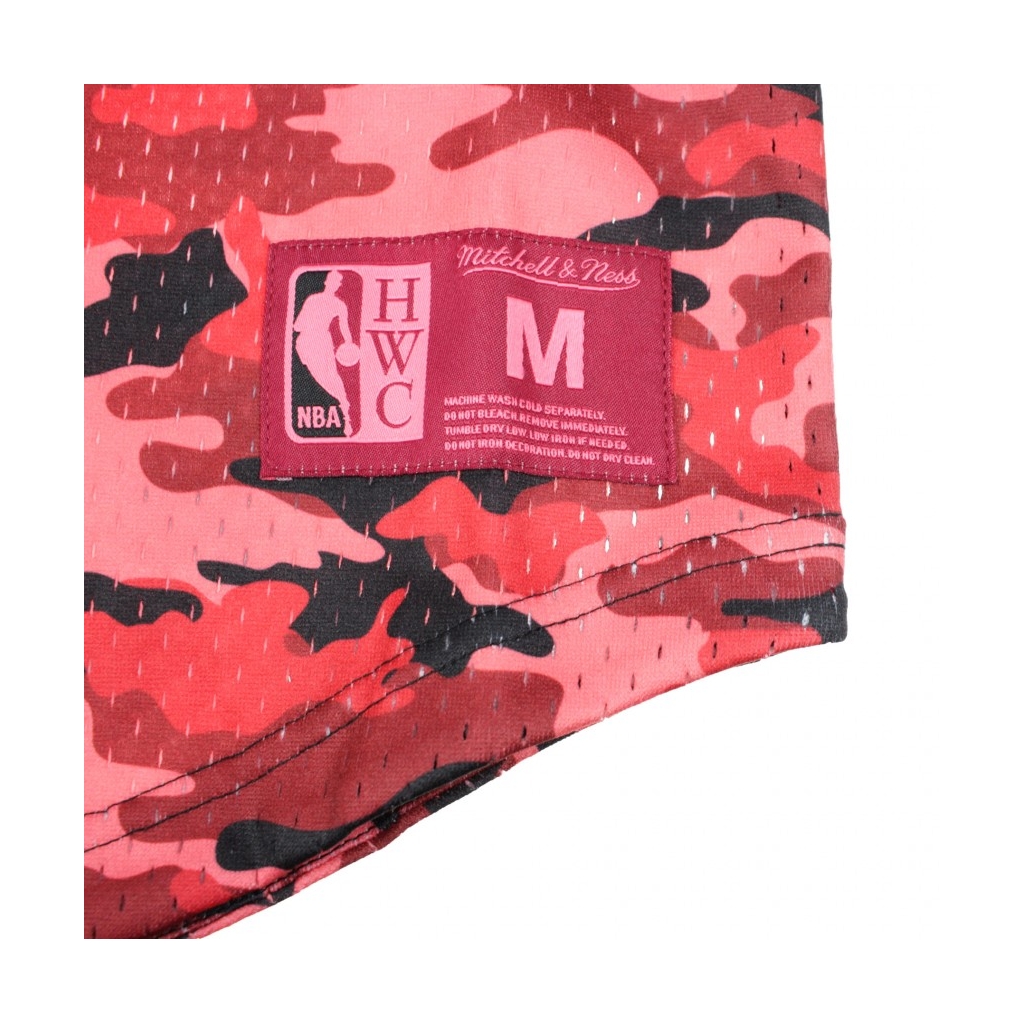 CASACCA NBA CAMO MESH V-NECK TEAM COLOUR CHIBUL CAMO RED