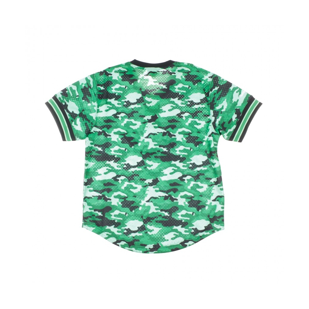 CASACCA NBA CAMO MESH V-NECK TEAM COLOUR BOSCEL CAMO GREEN