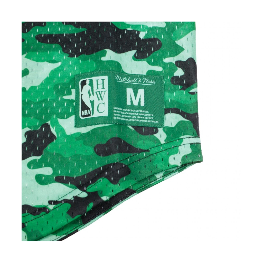 CASACCA NBA CAMO MESH V-NECK TEAM COLOUR BOSCEL CAMO GREEN