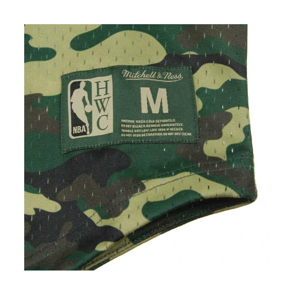 CASACCA BASKET NBA CAMO MESH V-NECK TEE GOLWAR WOODLAND CAMO