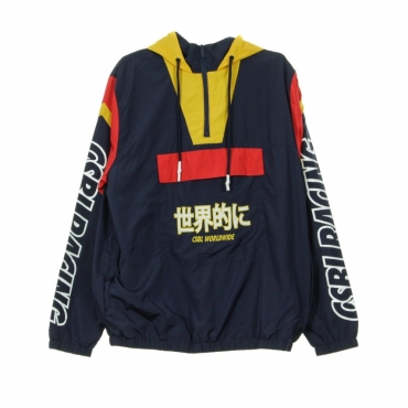 GIACCA A VENTO ANORAK CRT WINDBREAKER NAVY/YELLOW