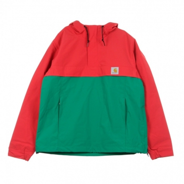 GIACCA A VENTO ANORAK NIMBUS TWO TONE PULLOVER CARDINAL/DRAGON GREEN