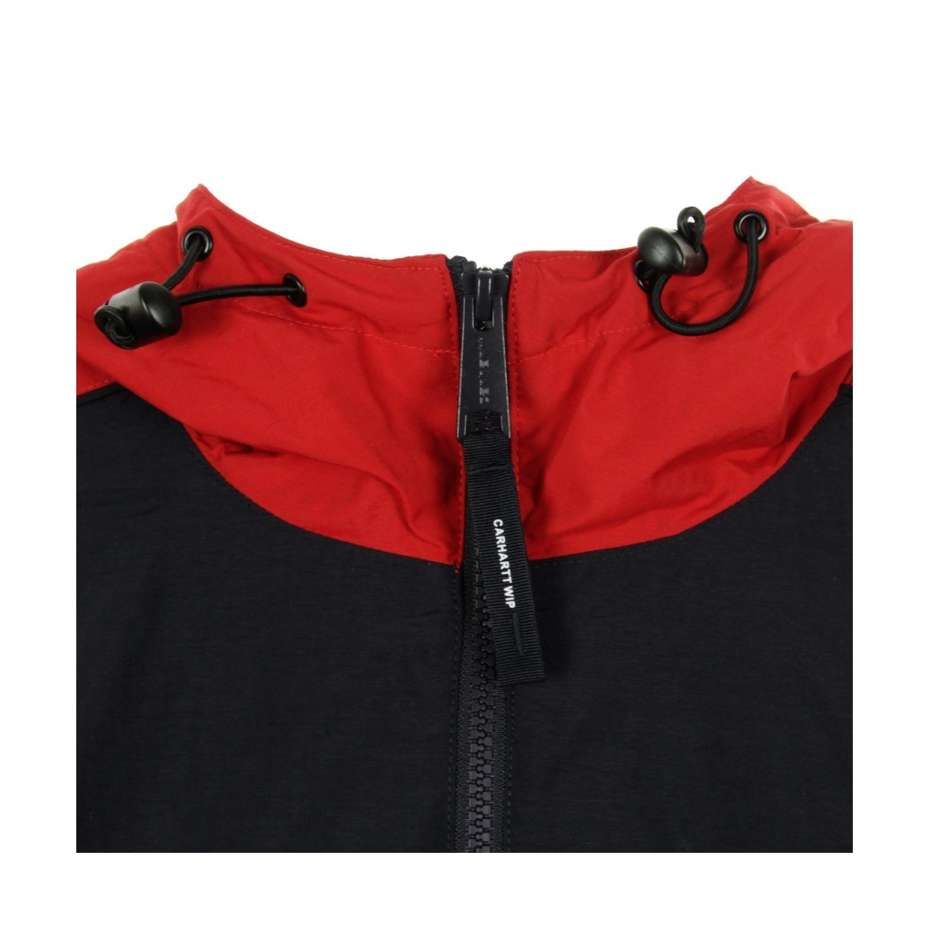 GIACCA A VENTO ANORAK TERRACE PULLOVER DARK NAVY/CARDINAL/WHITE