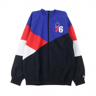 GIACCHETTA TRACK JACKET NBA COLOUR BLOCK PHI76E NAVY/ORIGINAL TEAM COLORS