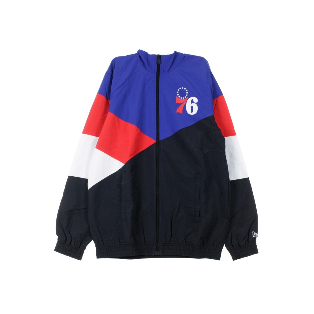 GIACCHETTA TRACK JACKET NBA COLOUR BLOCK PHI76E NAVY/ORIGINAL TEAM COLORS