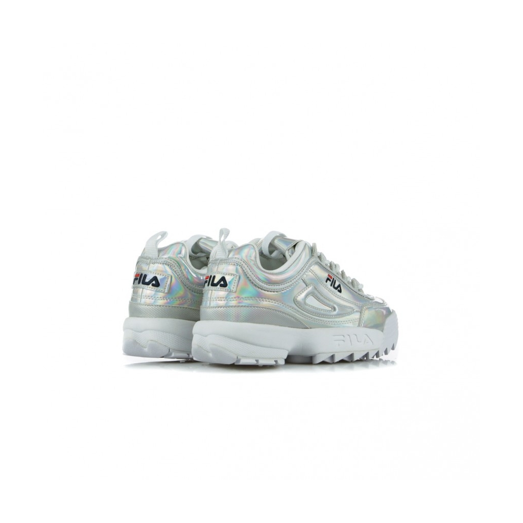 fila disruptor m low wmn silver