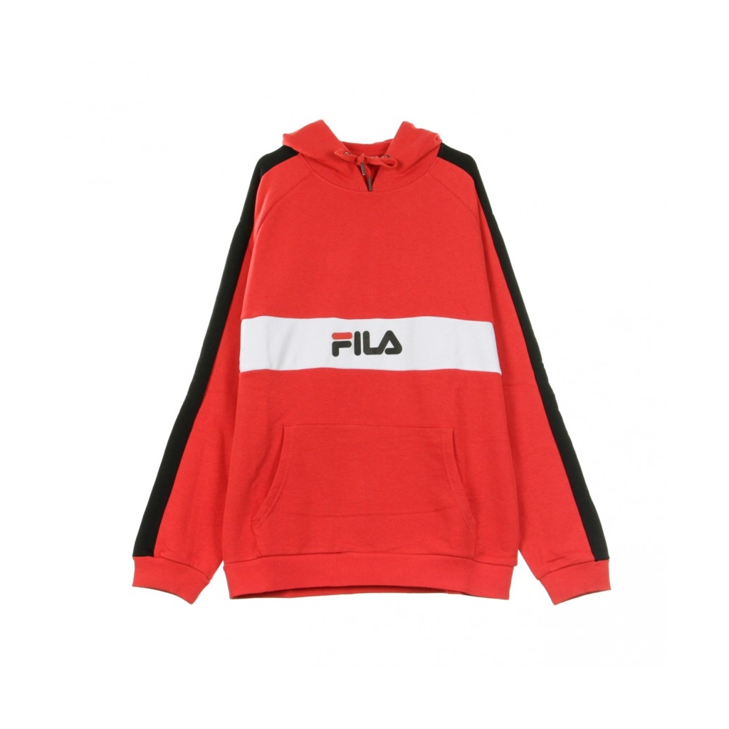 FELPA LEGGERA CAPPUCCIO JEREMY TRUE RED/BRIGHT WHITE/BLACK