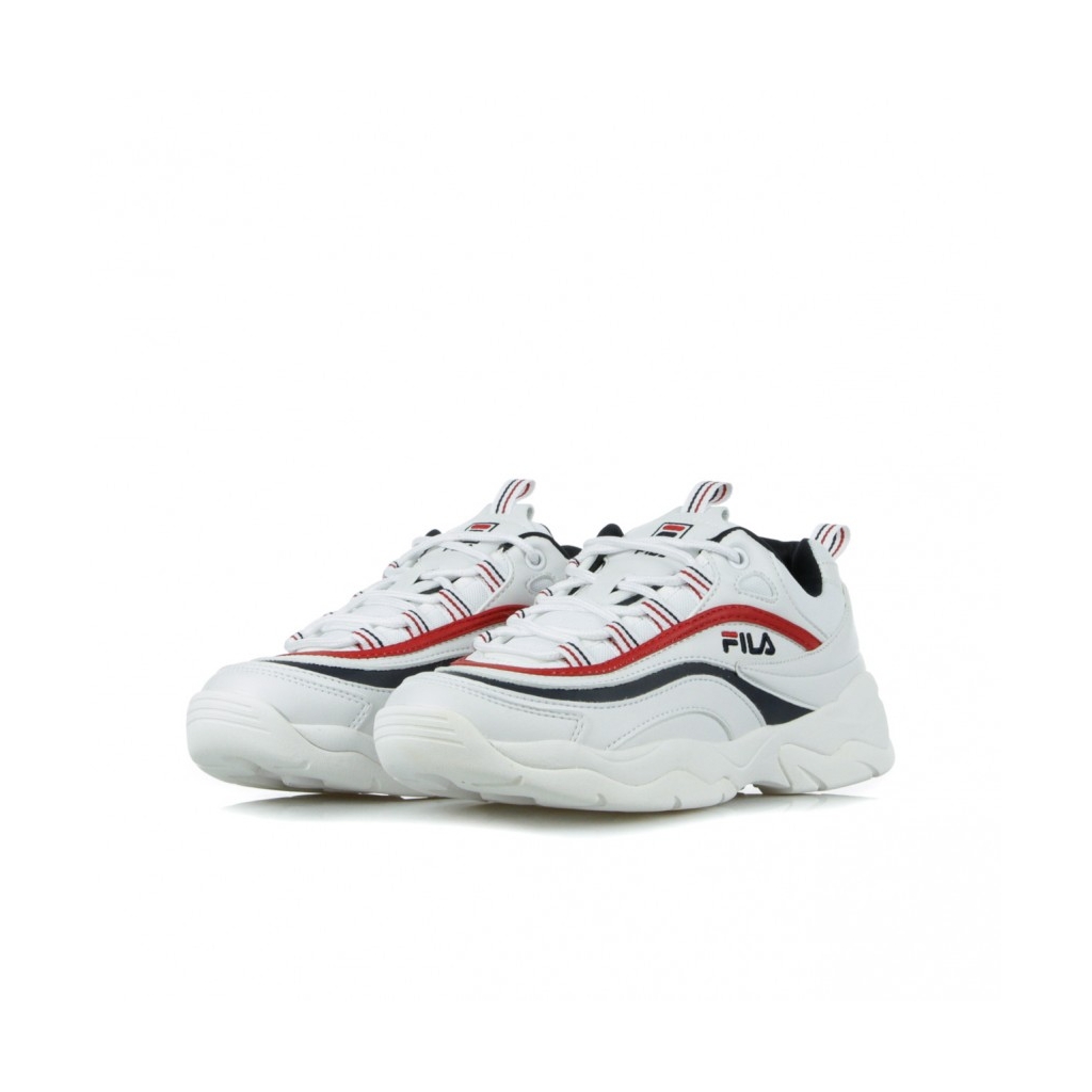 SCARPA BASSA RAY LOW WMN WHITE/FILA NAVY/FILA RED