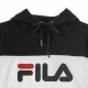 FELPA LEGGERA CAPPUCCIO LORI HOODY BLACK/LIGHT GREY MELANGE/BRIGHT WHITE