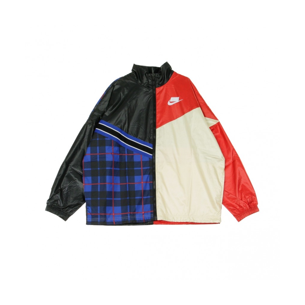 GIACCA A VENTO JACKET WOVEN BLACK/UNIVERSITY RED/MUSLIN/WHITE