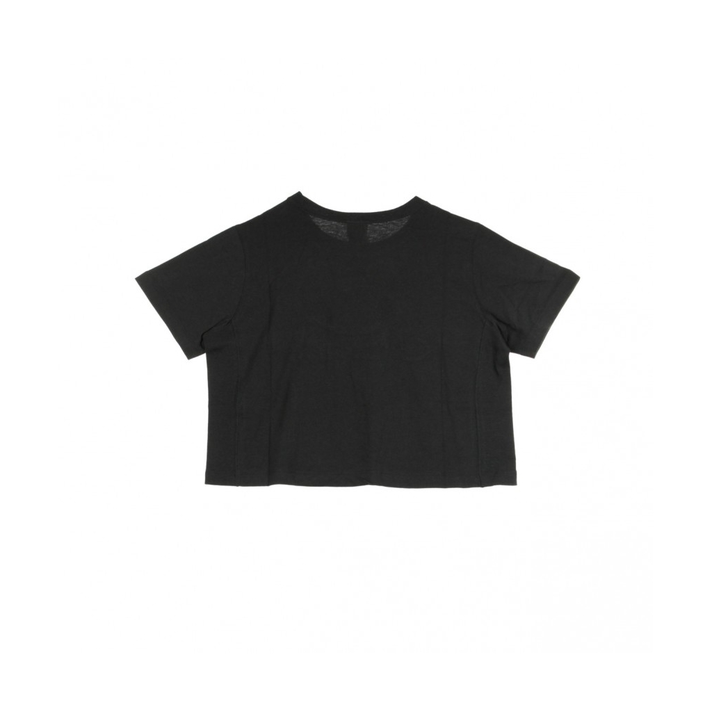 MAGLIETTA CORTA CREWNECK CROPTOP BLACK