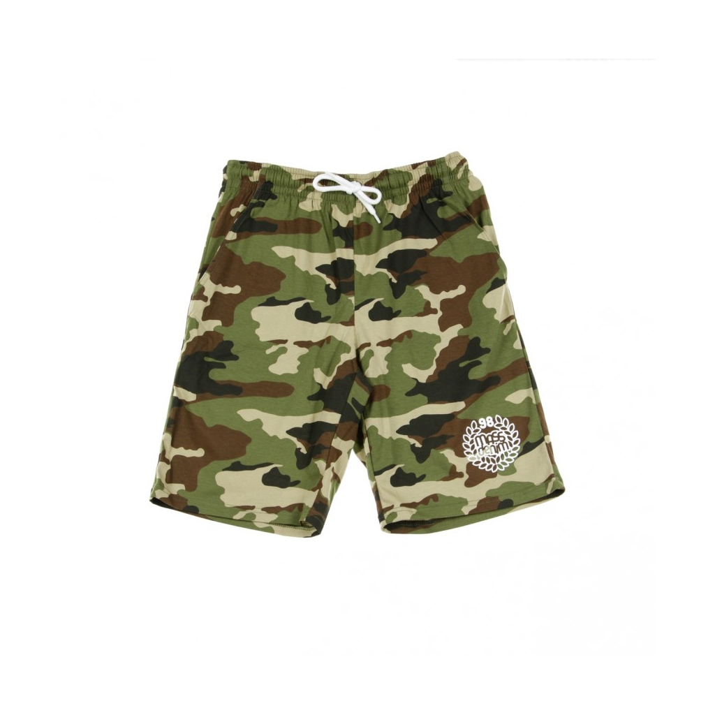 PANTALONCINO SWEATSHORTS BASE WOODLAND CAMO