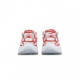 SCARPA BASSA AIR MAX 200 WHITE/UNIVERSITY RED/METALLIC SILVER