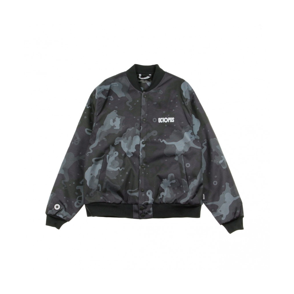 GIUBBOTTO CAMO VARSITY JACKET BLACK