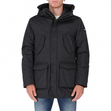 GIACCA TECH PENN PARKA DARK GREY MELANGE