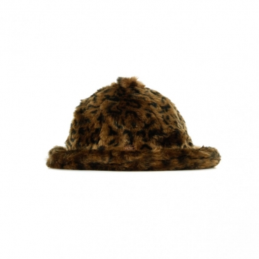 CAPPELLO DA PESCATORE FAUX FUR CASUAL LEOPARD