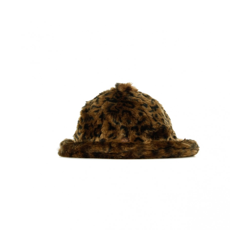 CAPPELLO DA PESCATORE FAUX FUR CASUAL LEOPARD