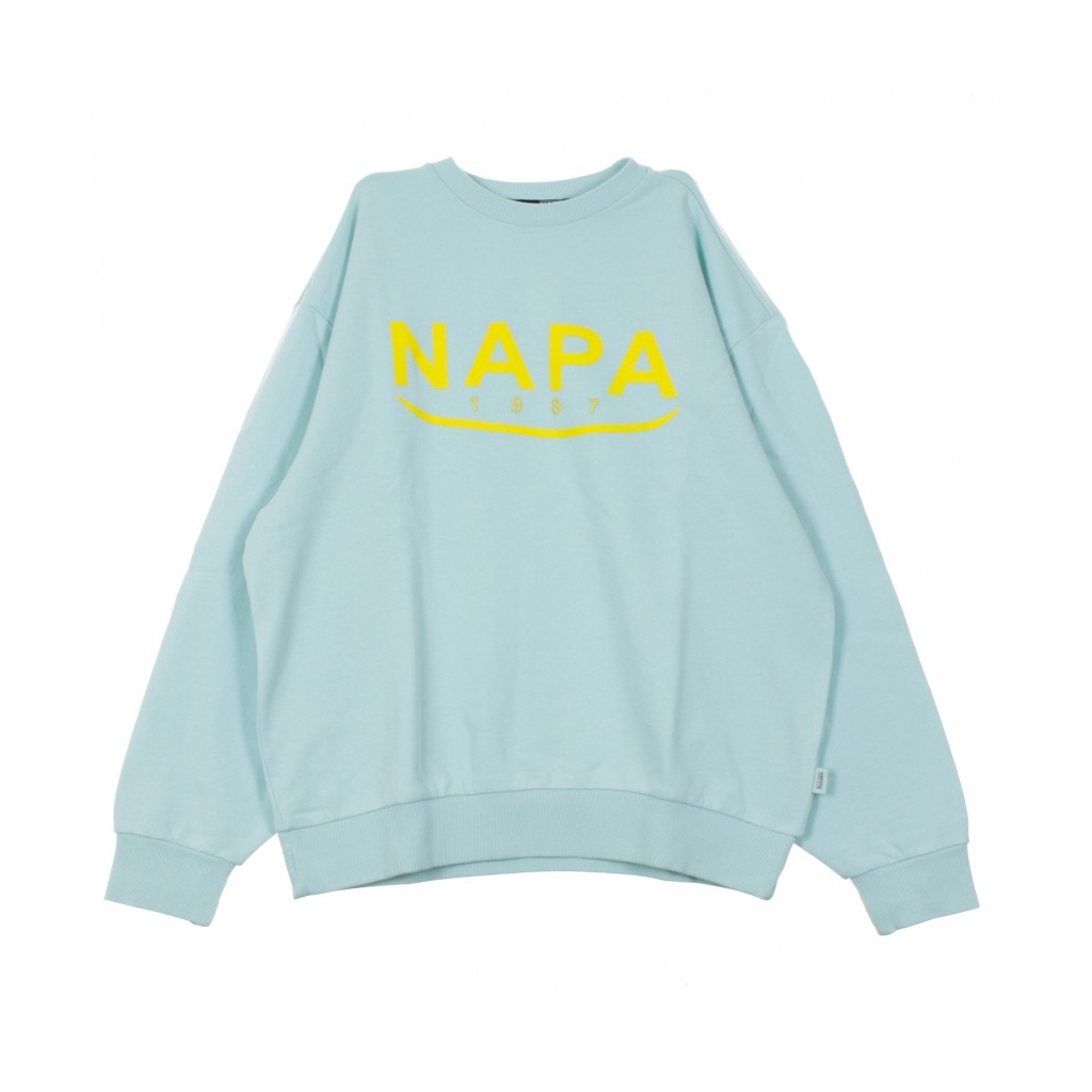 FELPA GIROCOLLO B-AROSA CREW SWEAT LIGHT BLUE