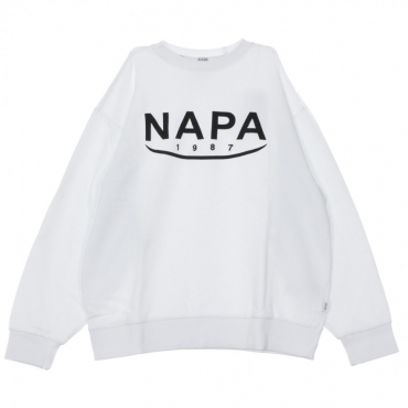 FELPA GIROCOLLO B-AROSA CREW SWEAT BRIGHT WHITE