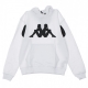 FELPA CAPPUCCIO KONTROLL HOODIE WHITE/BLACK