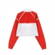 GIACCA TUTA POLY CROP RED SCARLET/WHITE