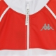 GIACCA TUTA POLY CROP RED SCARLET/WHITE