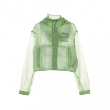 GIACCA A VENTO WOVEN JACKET LIGHT GREEN/WHITE