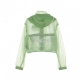 GIACCA A VENTO WOVEN JACKET LIGHT GREEN/WHITE