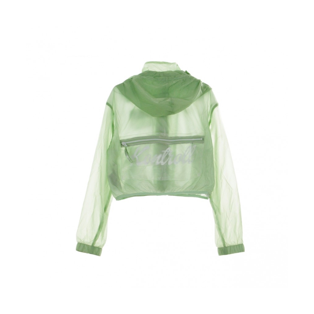 GIACCA A VENTO WOVEN JACKET LIGHT GREEN/WHITE