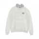 FELPA LEGGERA CAPPUCCIO TWO TONE HOODY OPTIC WHITE/PASTEL