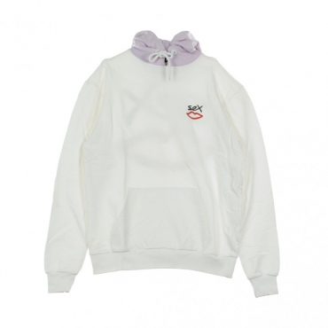 FELPA LEGGERA CAPPUCCIO TWO TONE HOODY OPTIC WHITE/PASTEL