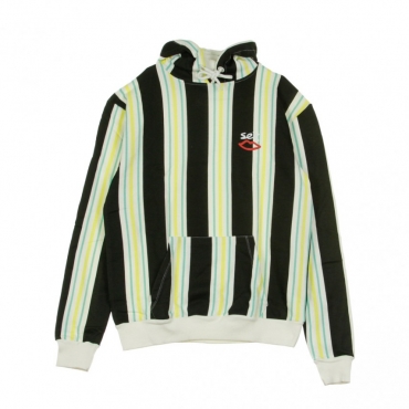 FELPA LEGGERA CAPPUCCIO SLATER HOODY LIME STRIPE