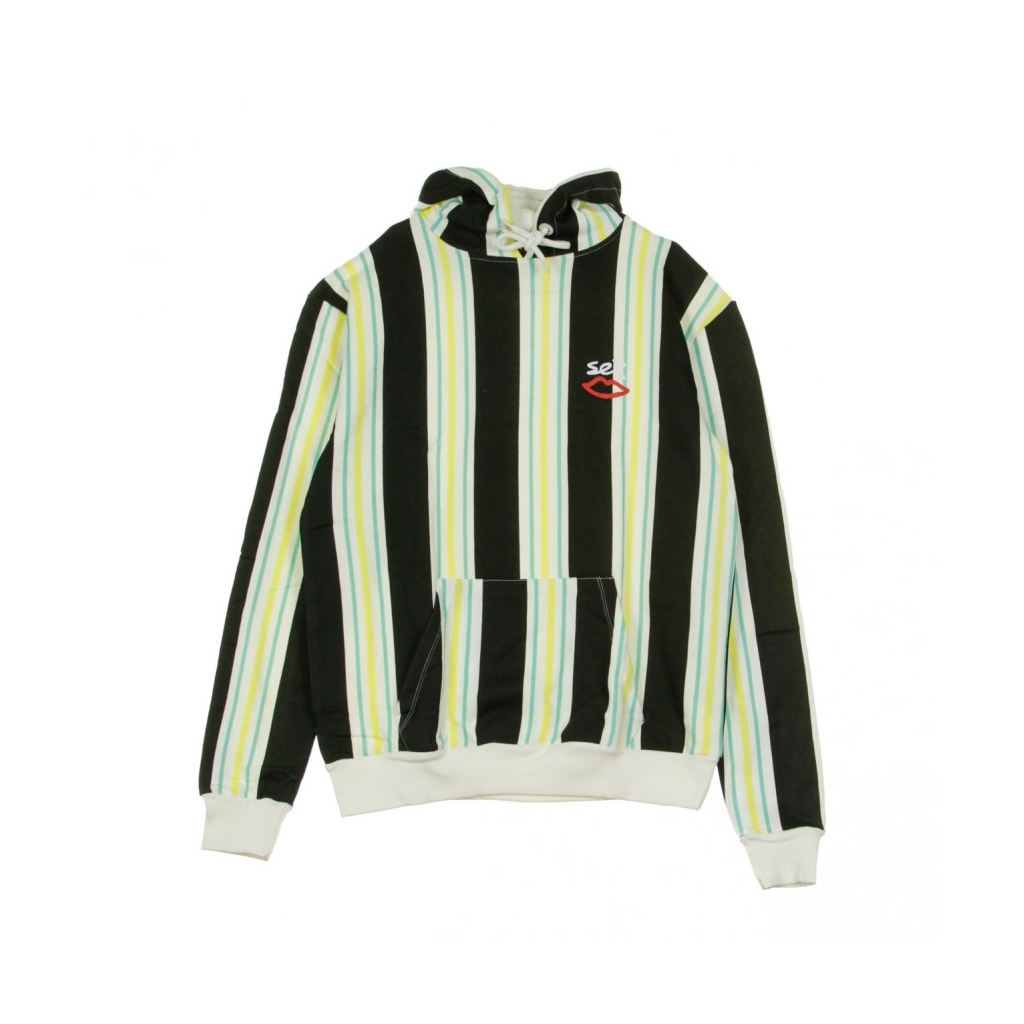 FELPA LEGGERA CAPPUCCIO SLATER HOODY LIME STRIPE