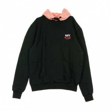 FELPA LEGGERA CAPPUCCIO TWO TONE HOODY BLACK