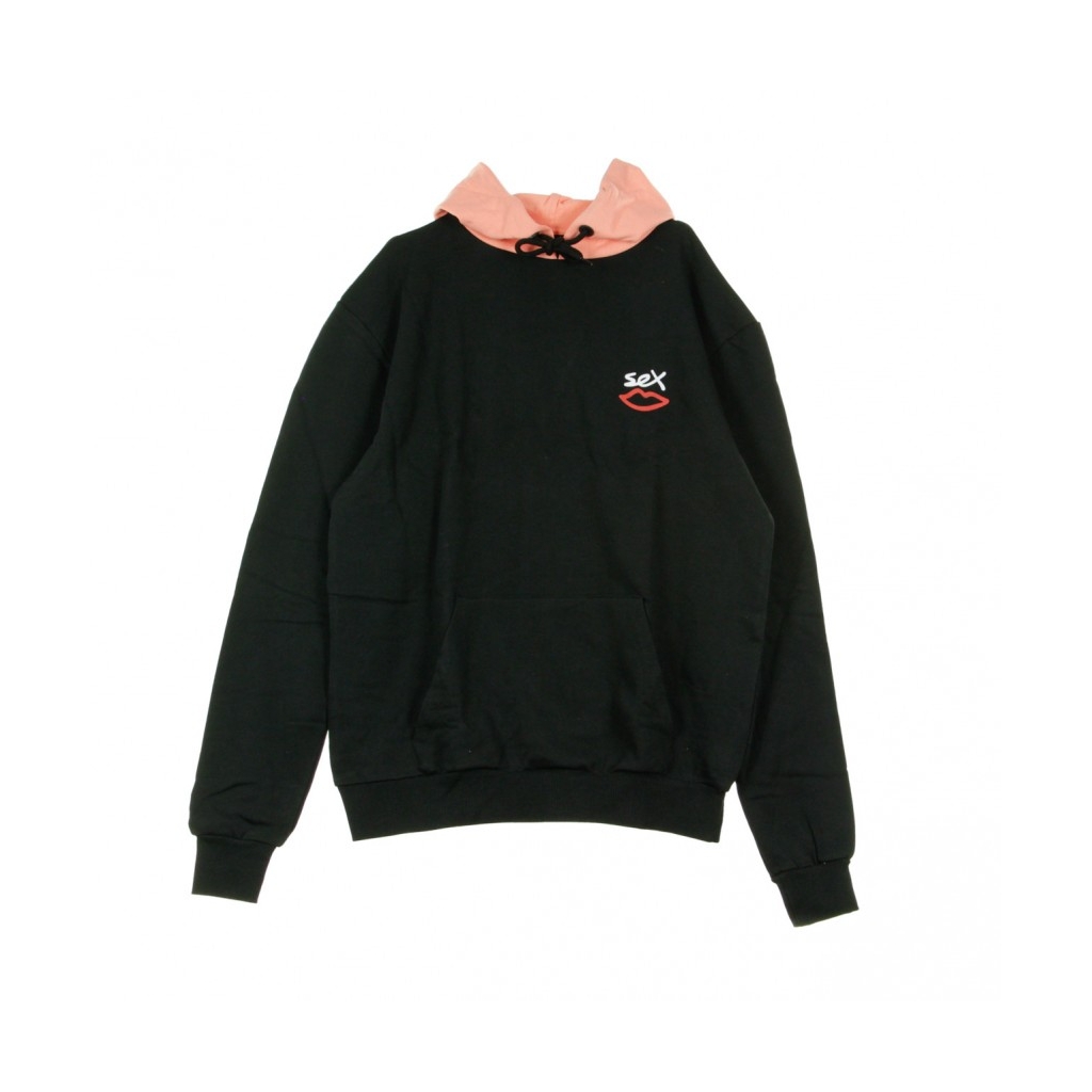 FELPA LEGGERA CAPPUCCIO TWO TONE HOODY BLACK