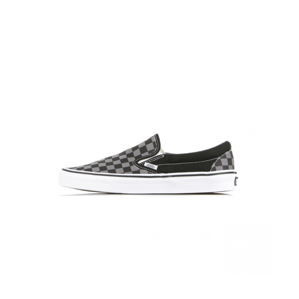 SCARPA BASSA CLASSIC SLIP-ON BLACK/PEWTER/CHECKERBOARD