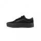 SCARPA BASSA OLD SKOOL PLATFORM BLACK/BLACK