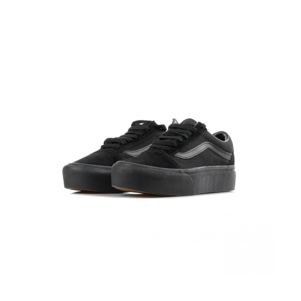 SCARPA BASSA OLD SKOOL PLATFORM BLACK/BLACK