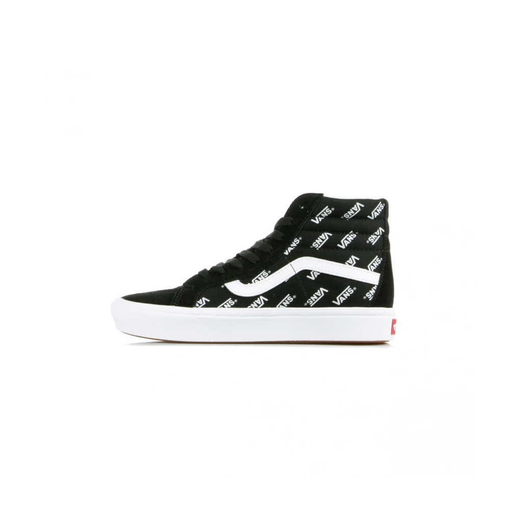 SCARPA ALTA COMFY CUSH SK8-HI DISTORTED LOGO BLACK/TRUE WHITE