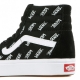 SCARPA ALTA COMFY CUSH SK8-HI DISTORTED LOGO BLACK/TRUE WHITE