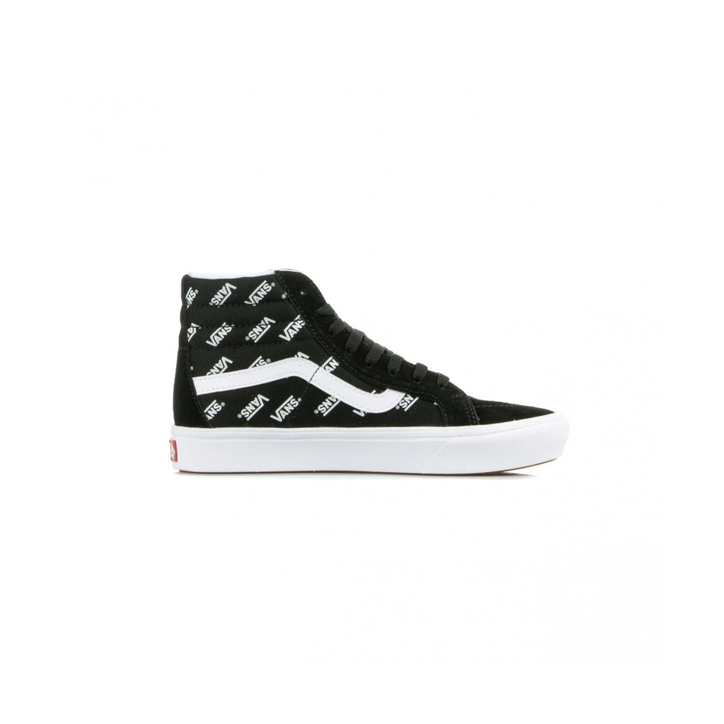 SCARPA ALTA COMFY CUSH SK8-HI DISTORTED LOGO BLACK/TRUE WHITE