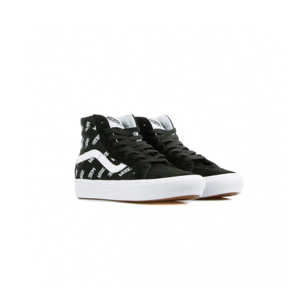 SCARPA ALTA COMFY CUSH SK8-HI DISTORTED LOGO BLACK/TRUE WHITE