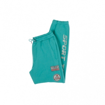 PANTALONE TUTA FELPATO SPORT SWEATPANT TEAL BLUE