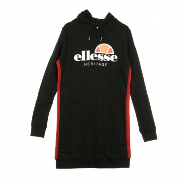 FELPA CAPPUCCIO HOODIE DRESS BLACK