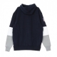 FELPA CAPPUCCIO COLOUR BLOCK HOODY SEASEA OBSIDIAN BLUE/ORIGINAL TEAM COLORS