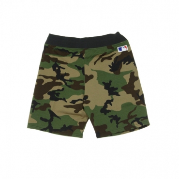 PANTALONE CORTO TUTA MLB LOGO JERSEY SHORT NEYYAN WOODLAND CAMO