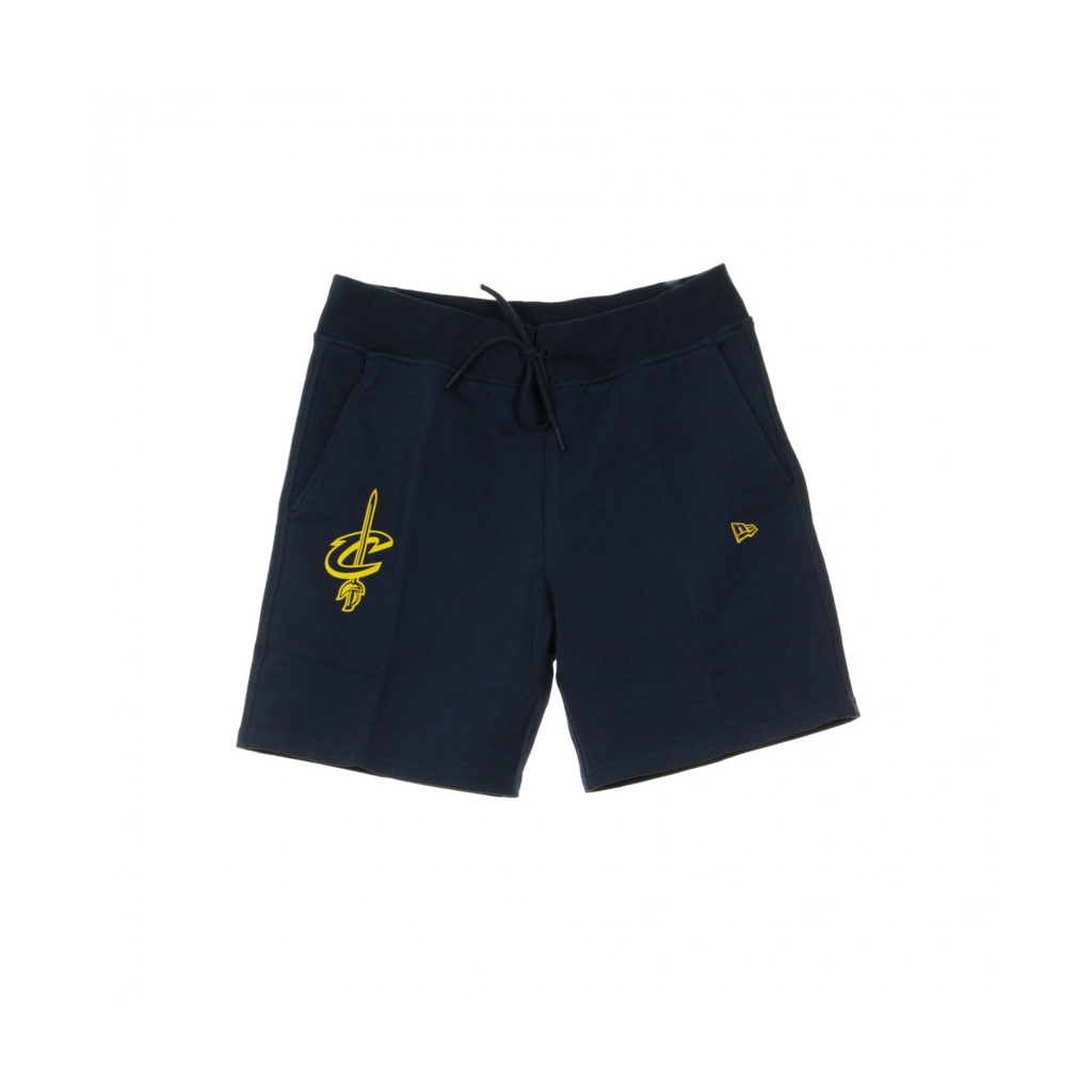 PANTALONE CORTO TUTA NBA TEAM APPAREL POP LOGO SHORT CLECAV OBSIDIAN BLUE/ORIGINAL TEAM COLORS