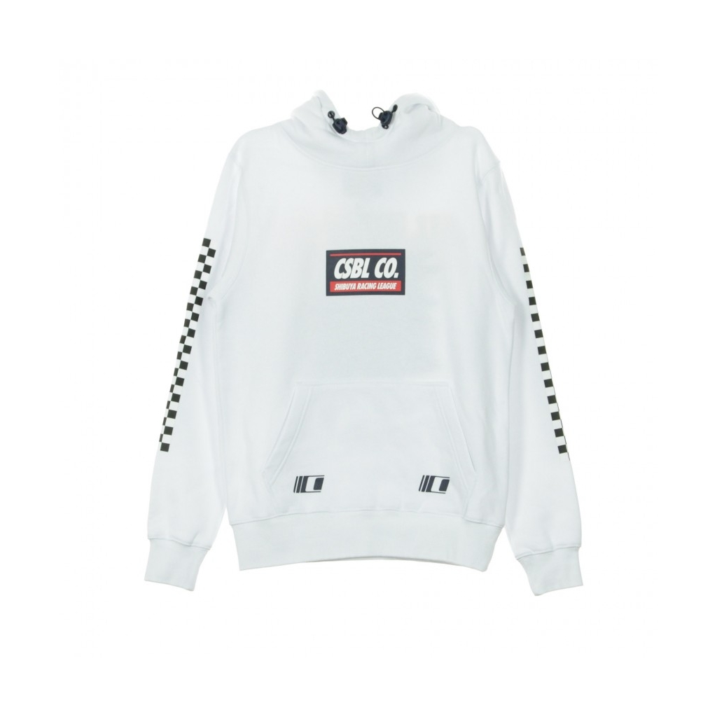 FELPA CAPPUCCIO DOWNTOWN HOODY WHITE/BLACK