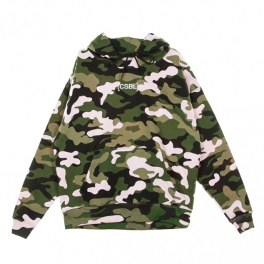 FELPA CAPPUCCIO BRACKETS BOX HOODY WOODROSE CAMO/WHITE